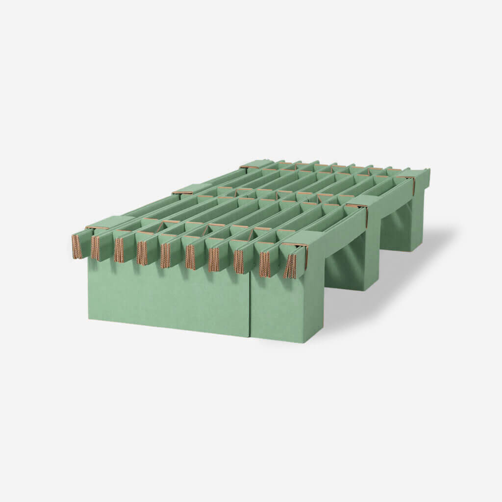 ROOM IN A BOX GRID Stauraumbett Breite S in salbei Freisteller