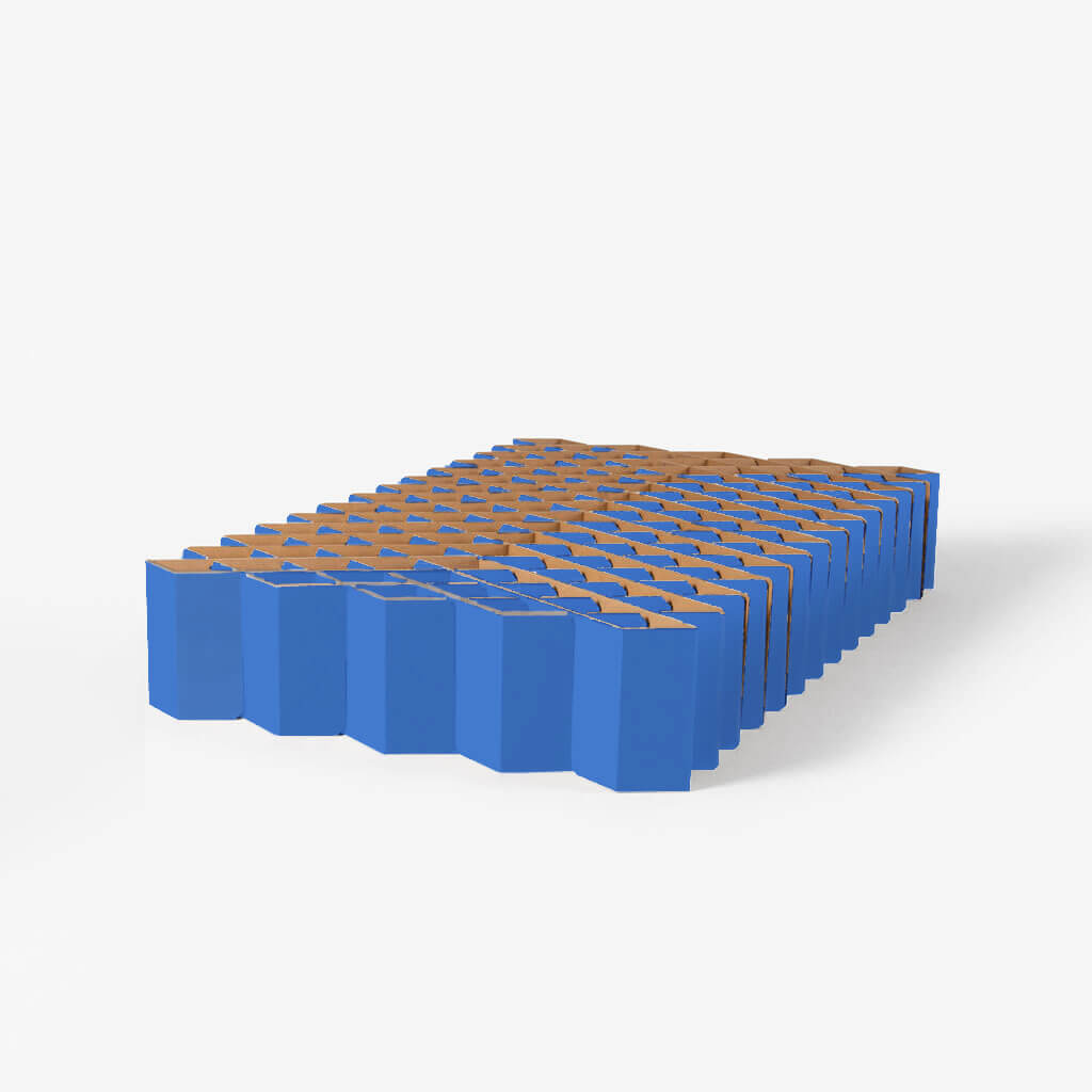 ROOM IN A BOX - Bett 2.0 in kornblumenblau in Grösse M