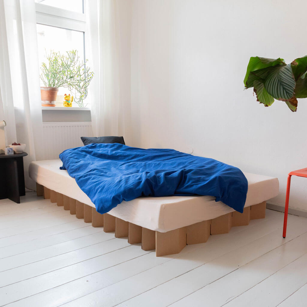 ROOM IN A BOX Bett 2.0 LOW in natur, Grösse M