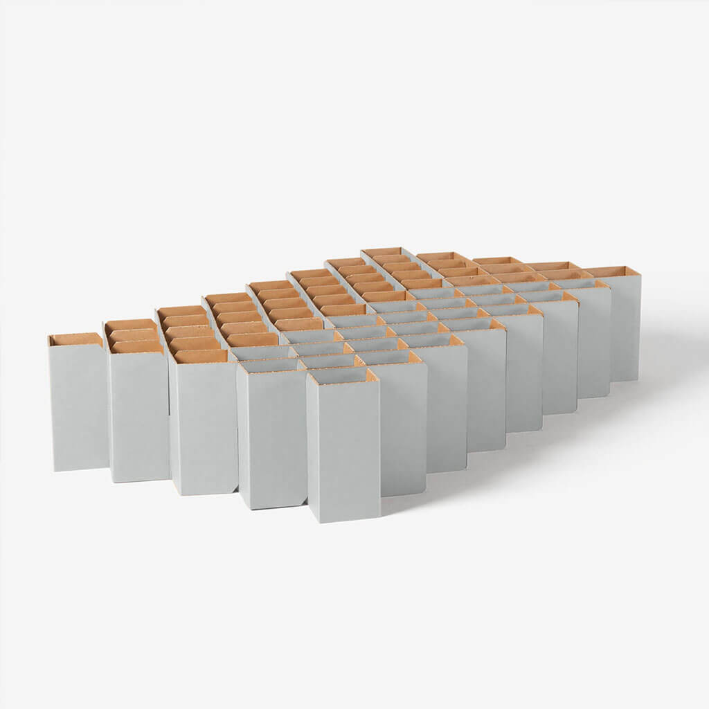 ROOM IN A BOX - Bett 2.0 in kieselgrau in Grösse S