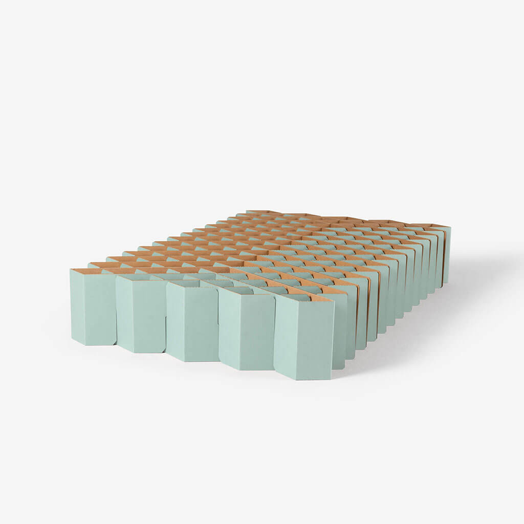 ROOM IN A BOX - Bett 2.0 in salbei in Grösse M