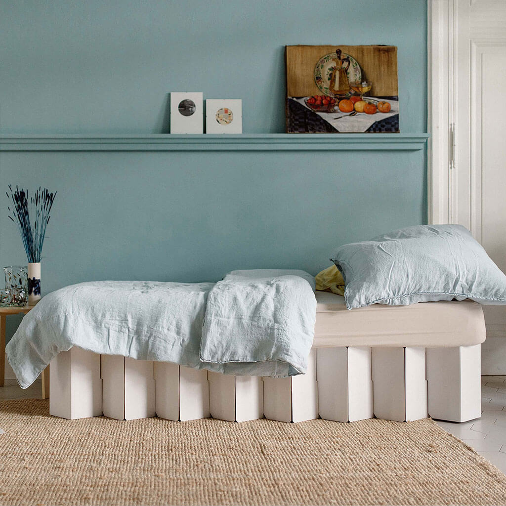 ROOM IN A BOX - Bett 2.0 in weiss 