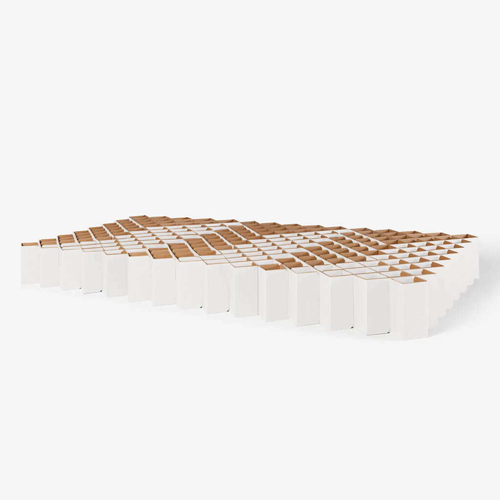 Familienbett aus Wellpappe | Weiss | ROOM IN A BOX