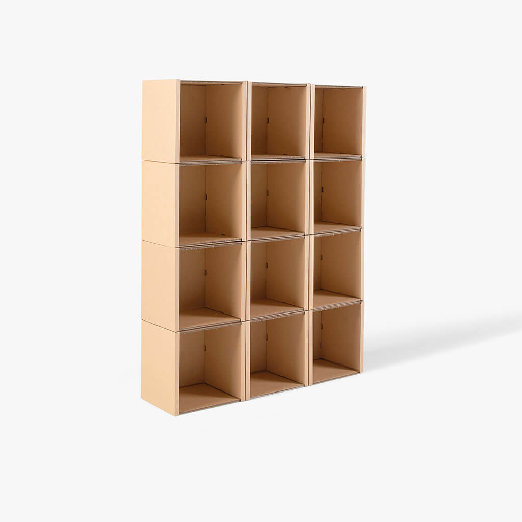 ROOM IN A BOX - Modulares Regal 4x3 ohne Erweiterungen