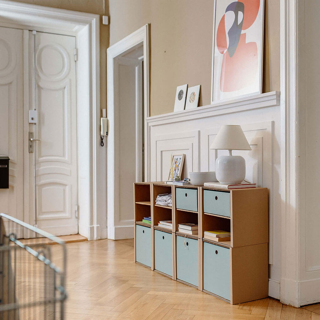 Doppel-Schublade für modulares Regal - salbei | ROOM IN A BOX