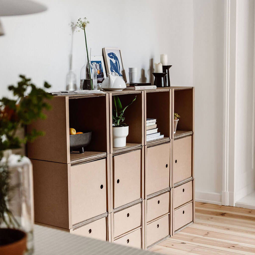 Doppel-Schublade für modulares Regal - natur | ROOM IN A BOX