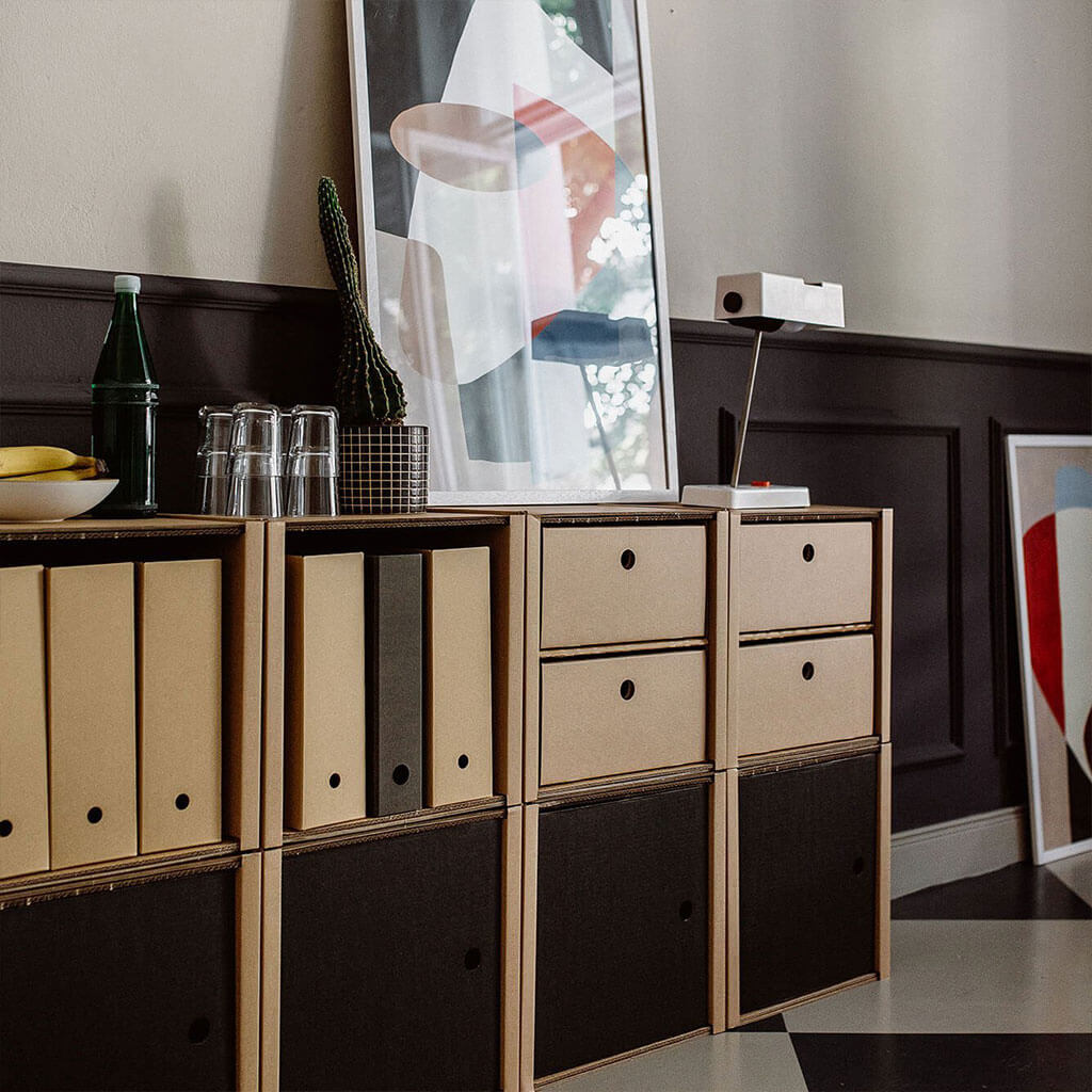 Doppel-Schublade für modulares Regal - natur | ROOM IN A BOX