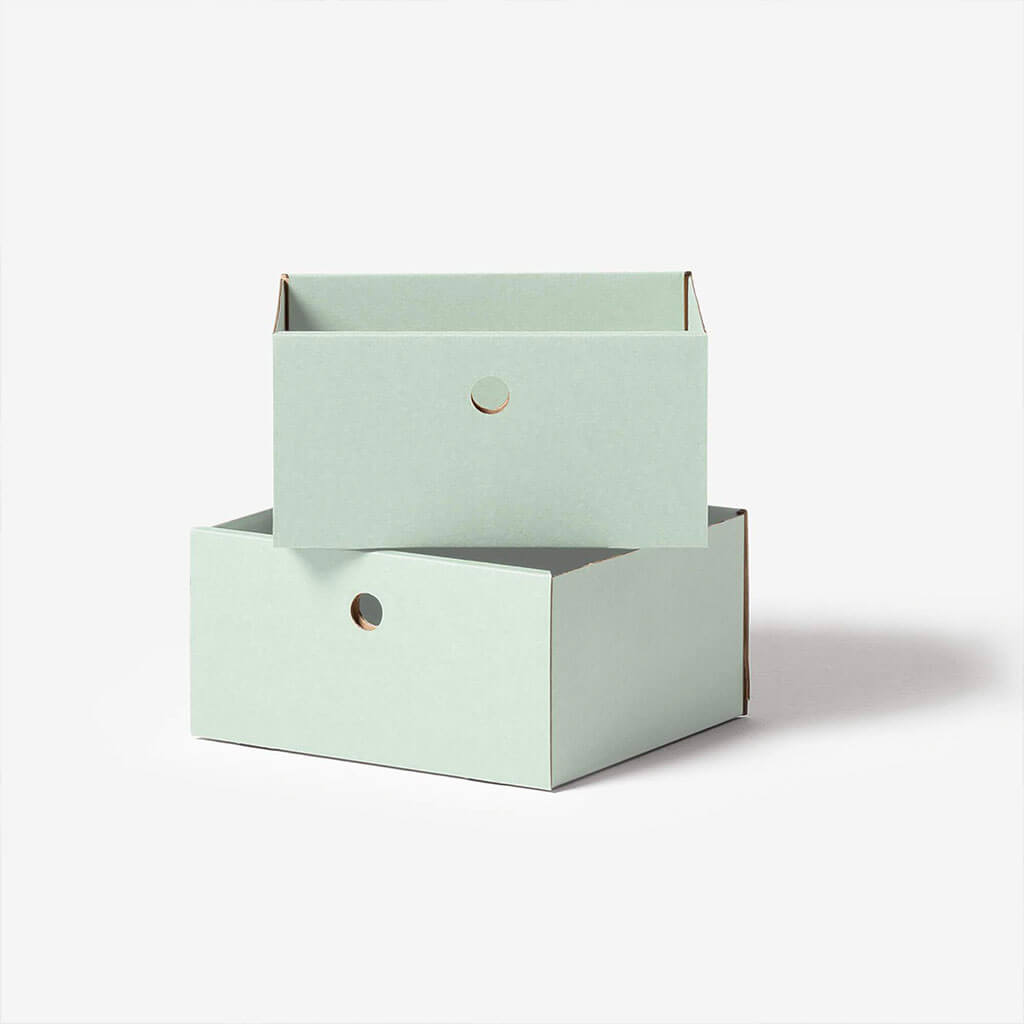 Doppel-Schublade für modulares Regal - salbei | ROOM IN A BOX