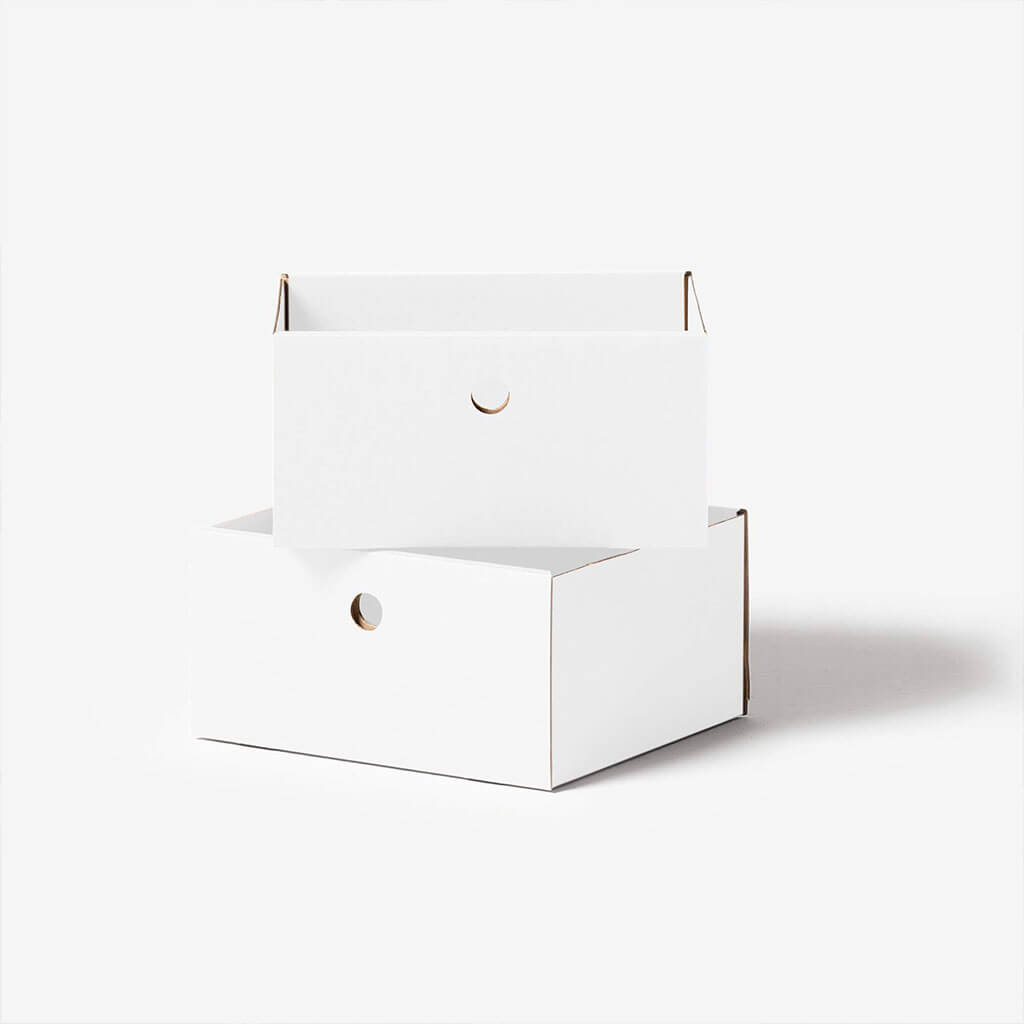 Doppel-Schublade für modulares Regal - weiss | ROOM IN A BOX