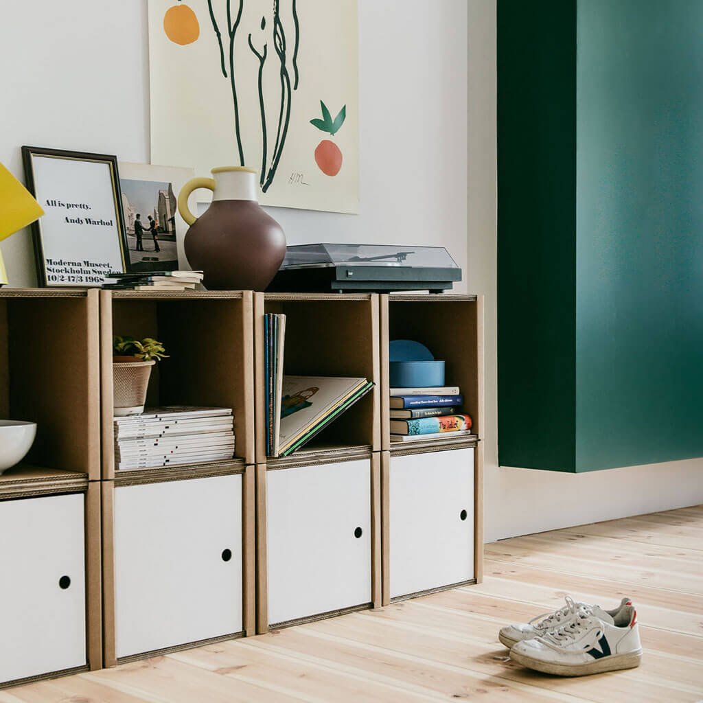 Tür für modulares Regal - weiss | ROOM IN A BOX