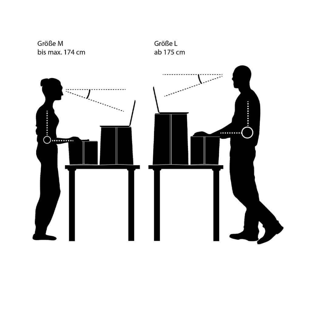 ROOM IN A BOX MonKey Desk Stehschreibtisch Grössen M und L